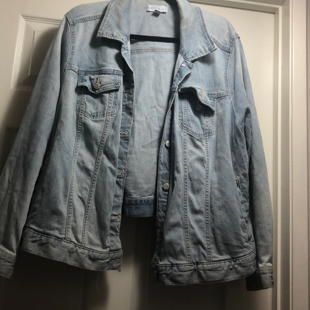 Oversized Distressed Denim Jacket